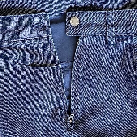 BANANA REPUBLIC Blue Denim Casual Dark Wash A-line Jeans Mini Skirt size 8 - Picture 7 of 9